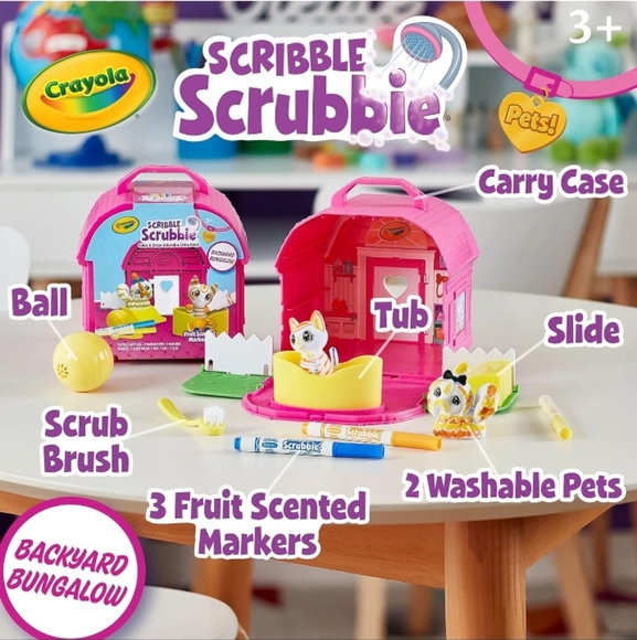 Crayola Scribble Scrubbie Pets, Backyard Playset Girls & Boys 3+ - Picture 2 of 9